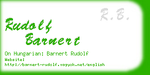 rudolf barnert business card